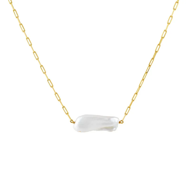 Baroque Pearl Link Choker sold by Adina Eden's