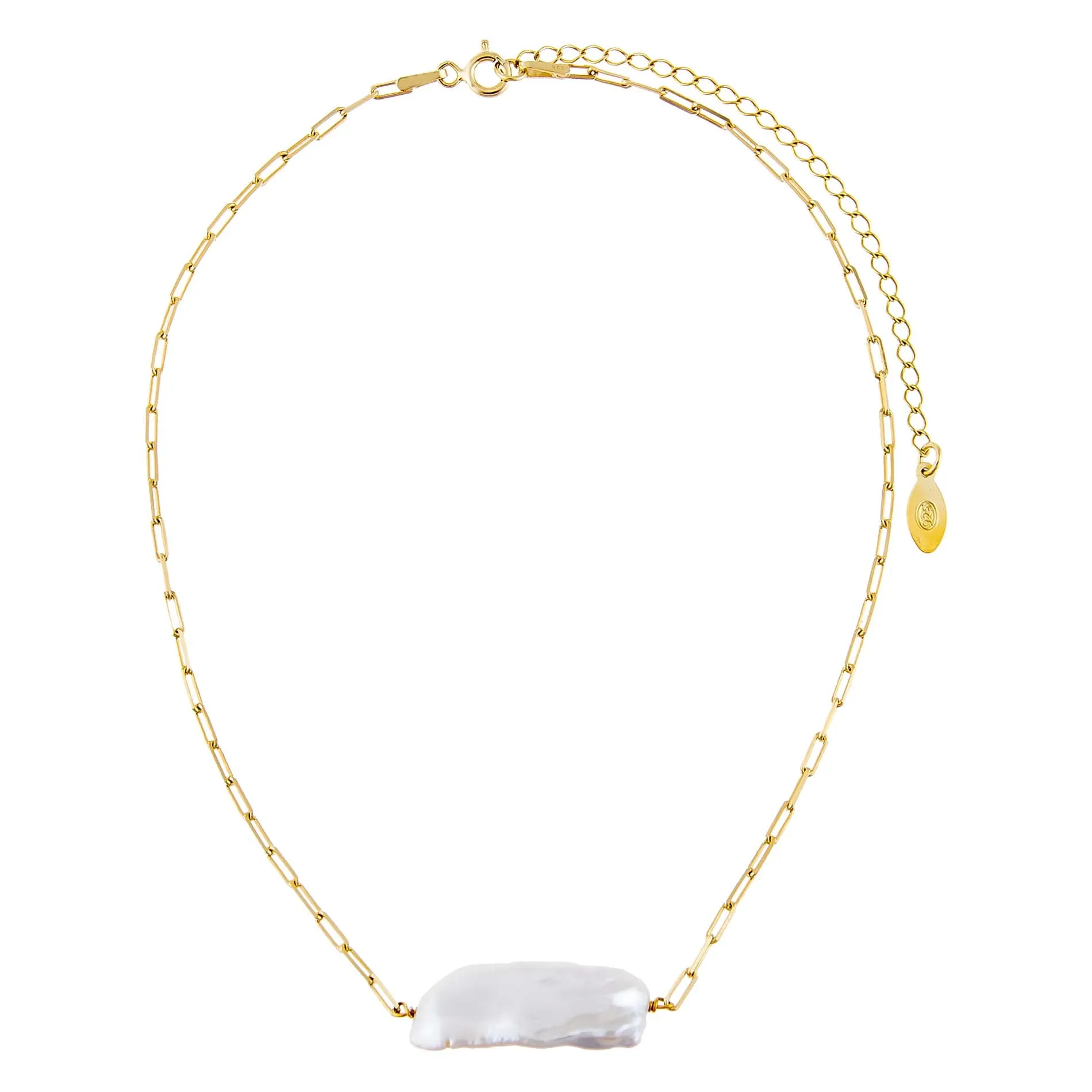 Baroque Pearl Link Choker sold by Adina Eden's product image thumbnail 2