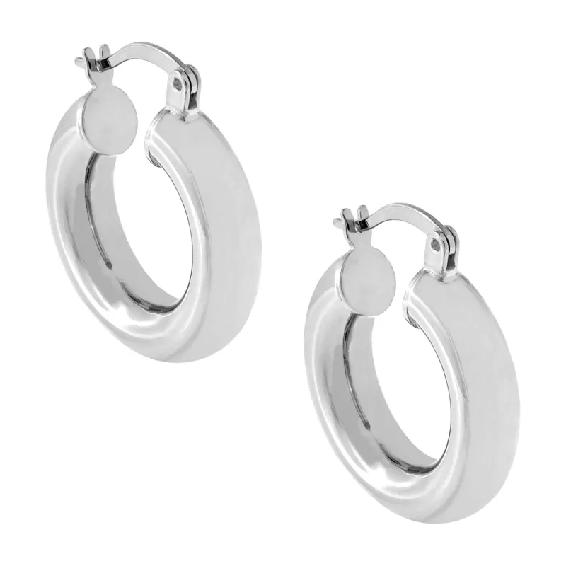 Adina Eden Chunky Hollow Hoop Earring sold by Adina Eden's