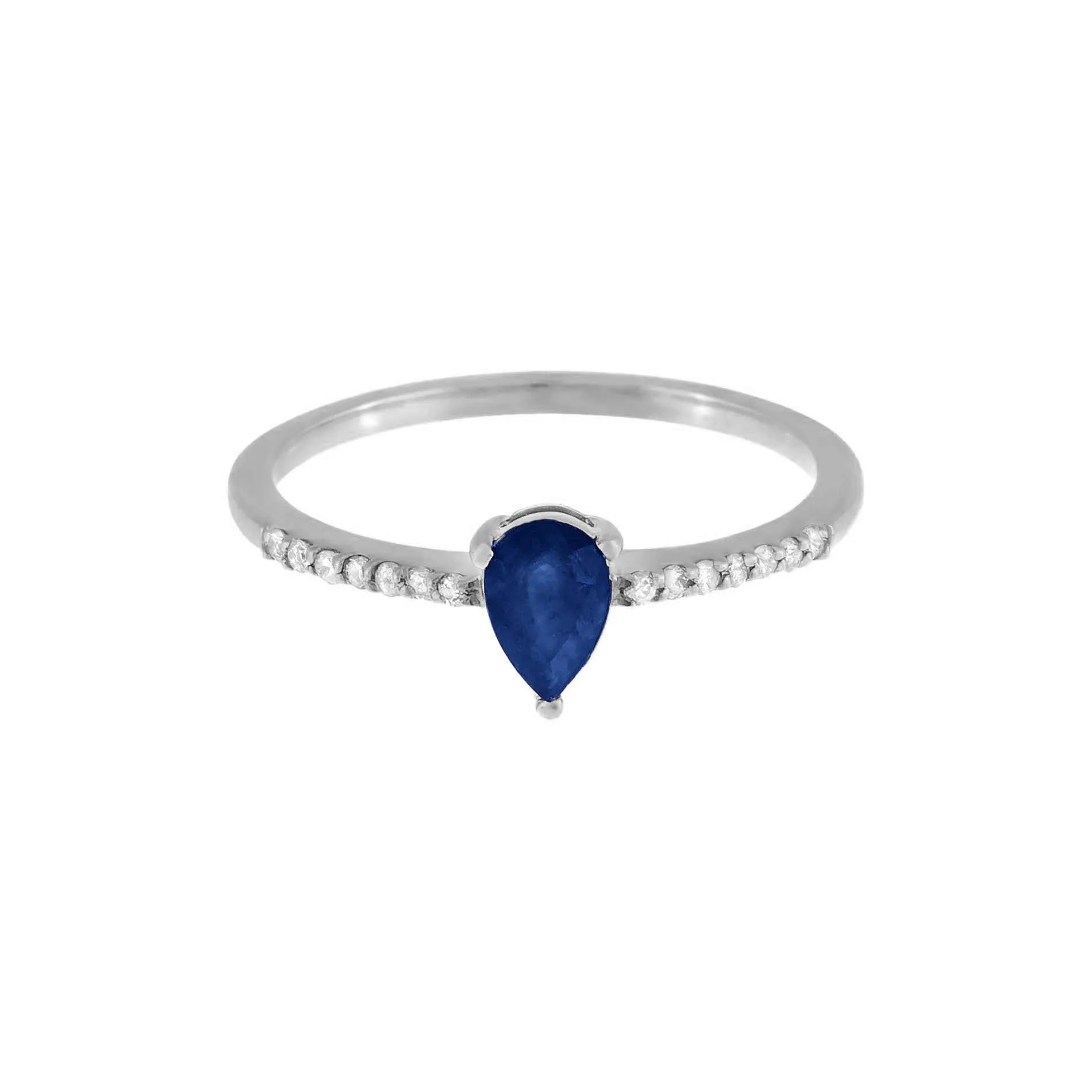 Gemstone Teardrop Ring 14K sold by Adina Eden's product image thumbnail 5