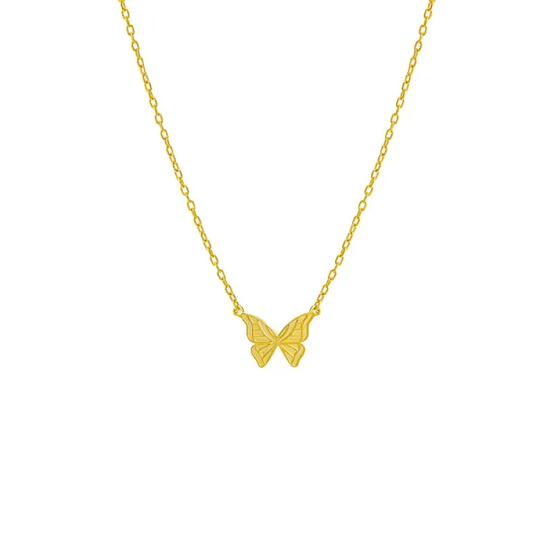 The Adina Eden Solid Butterfly Necklace sold by Adina Eden's