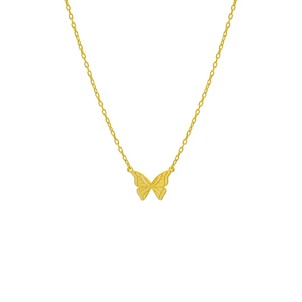 The Adina Eden Solid Butterfly Necklace sold by Adina Eden's