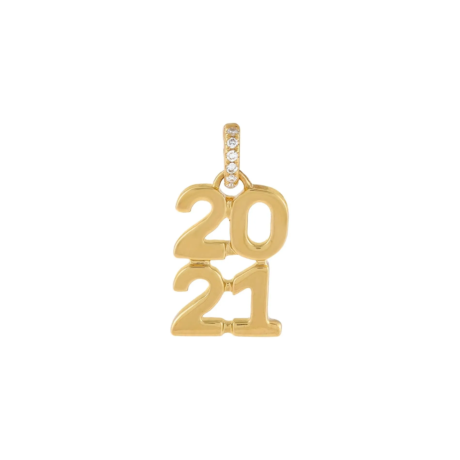 Diamond Class of 2021 Charm 14K sold by Adina Eden's