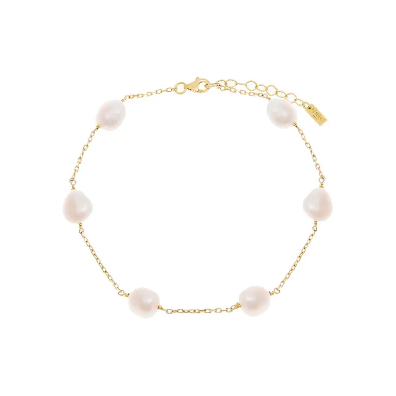 Large Pearl Chain Anklet sold by Adina Eden's