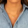Mini Double Pearl Pendant Necklace sold by Adina Eden's