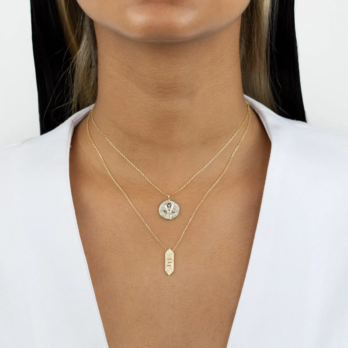 CZ Snake Pendant Necklace sold by Adina Eden's product image thumbnail 2