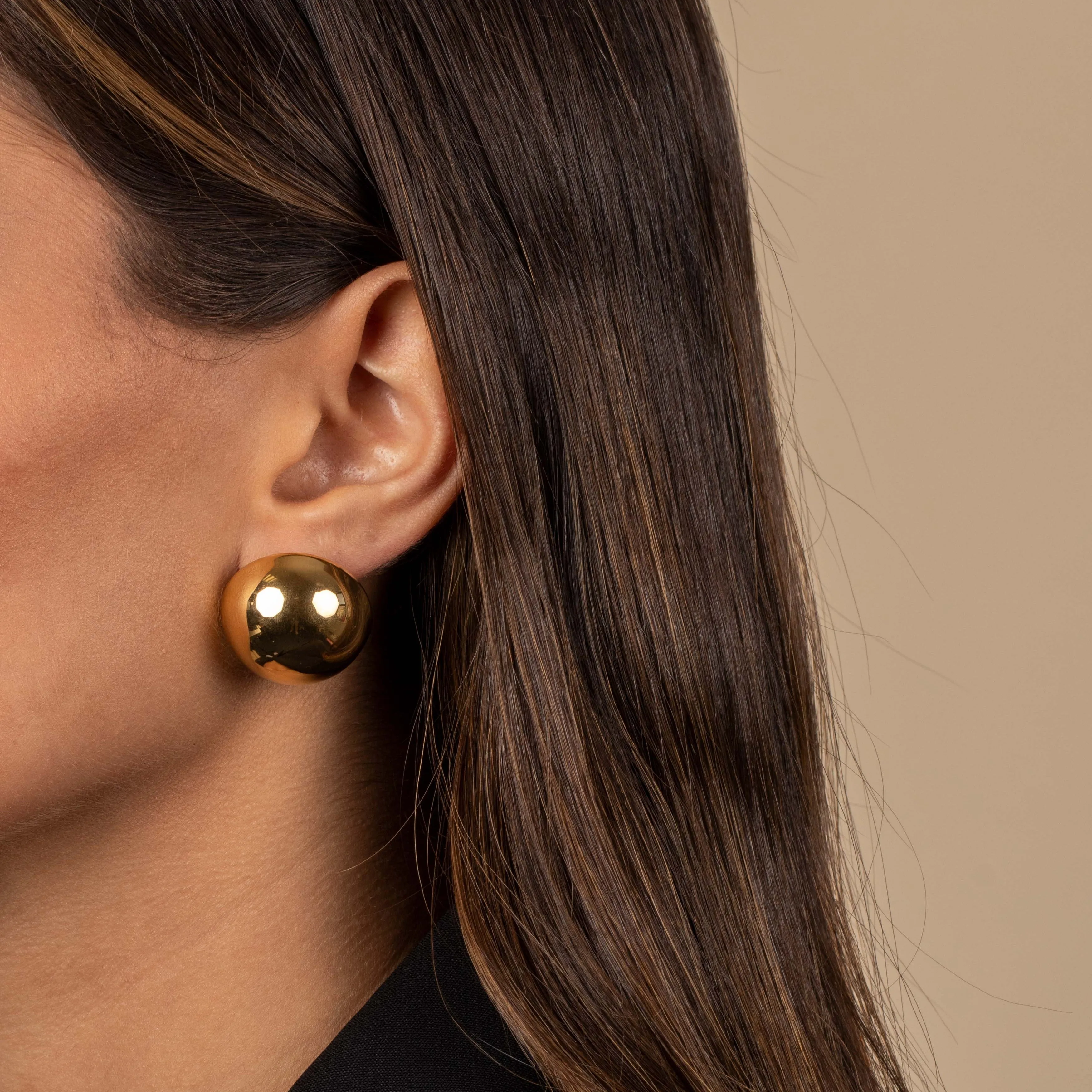 Solid Ball Stud Earring sold by Adina Eden's product image thumbnail 2