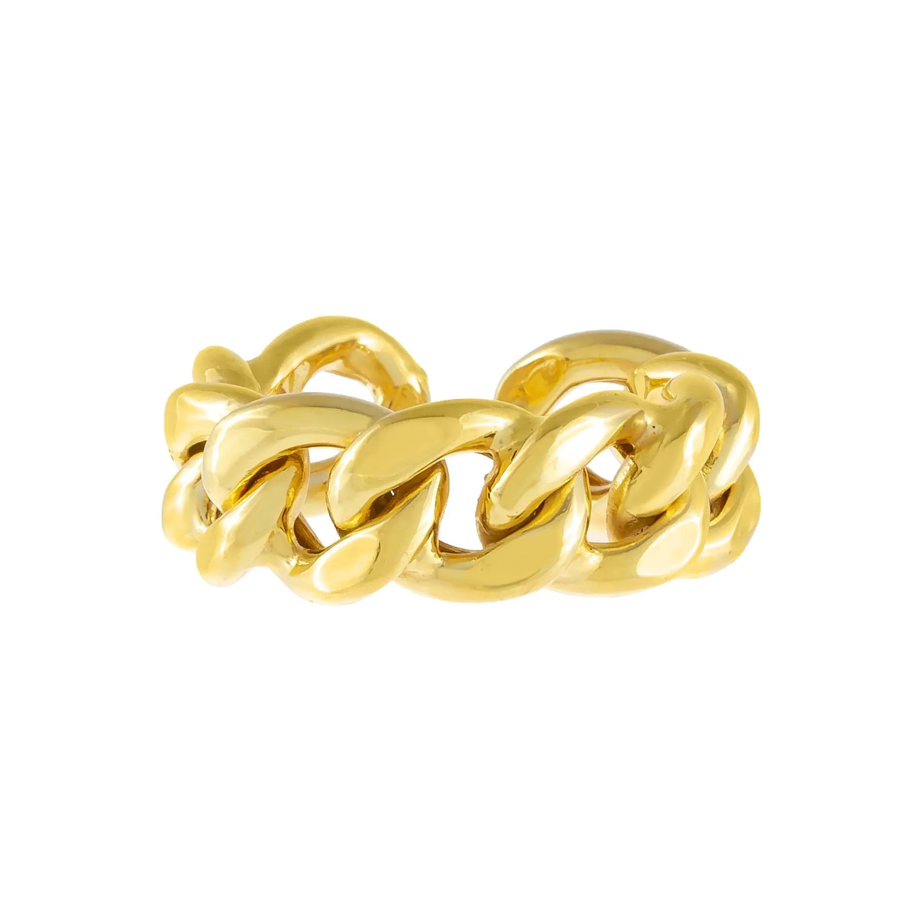 Chunky Cuban Chain Ring sold by Adina Eden's product image thumbnail 3