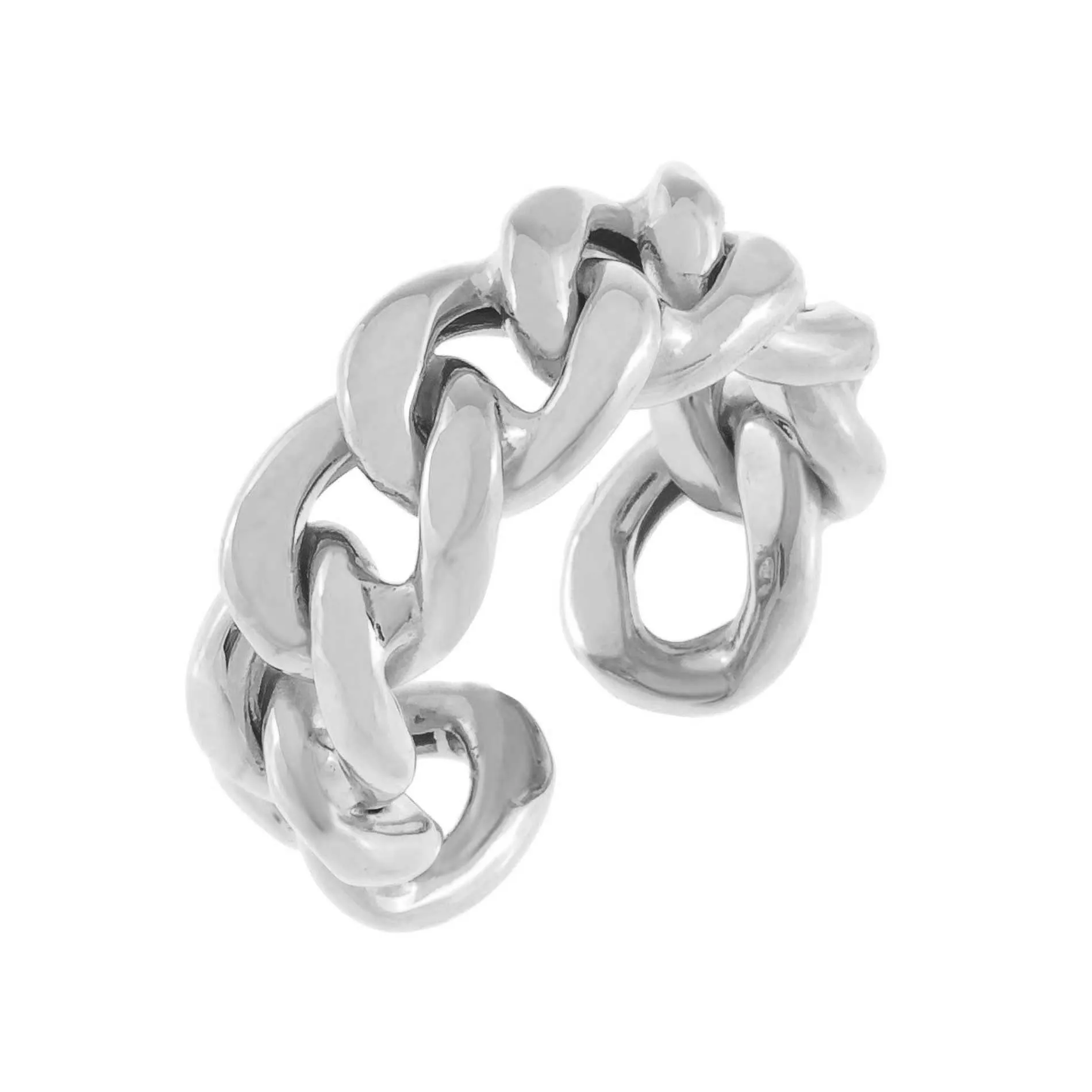 Chunky Cuban Chain Ring sold by Adina Eden's product image thumbnail 4