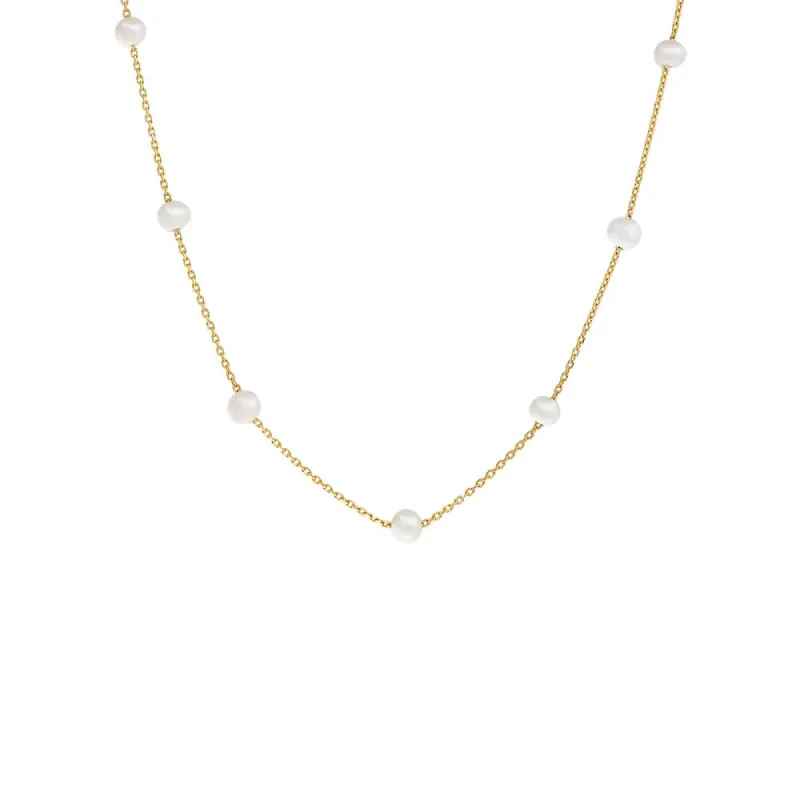 Multi Pearl Necklace 14K sold by Adina Eden's