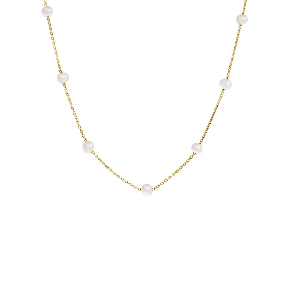 Multi Pearl Necklace 14K sold by Adina Eden's
