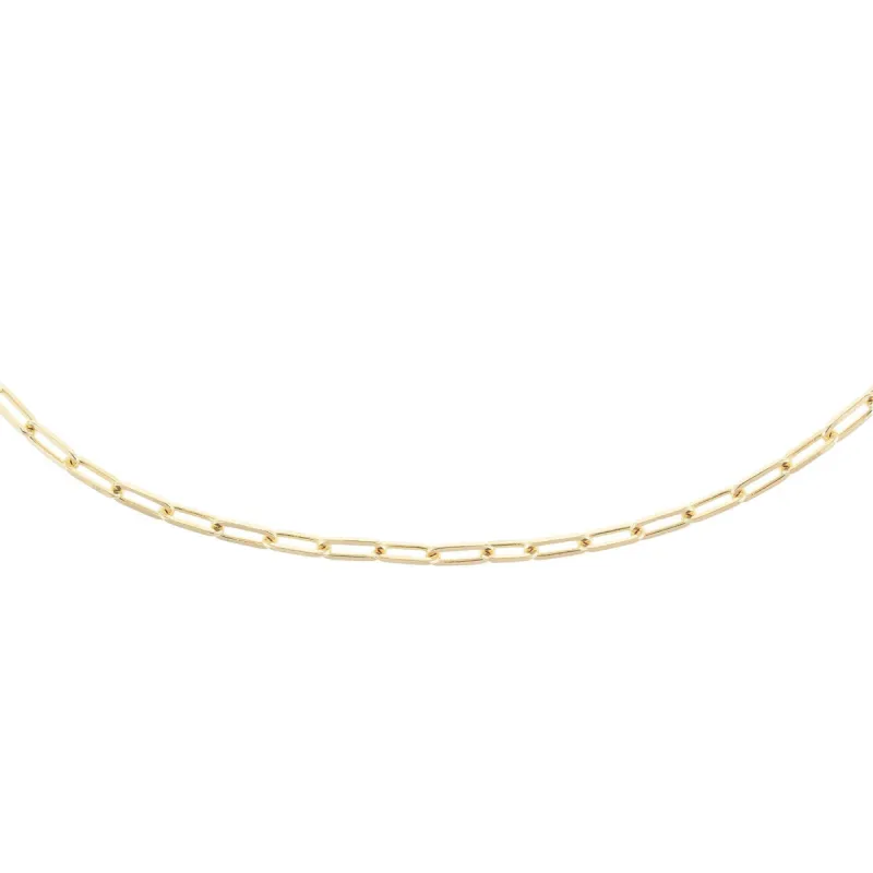 Medium Paperclip Chain Necklace 14K sold by Adina Eden's