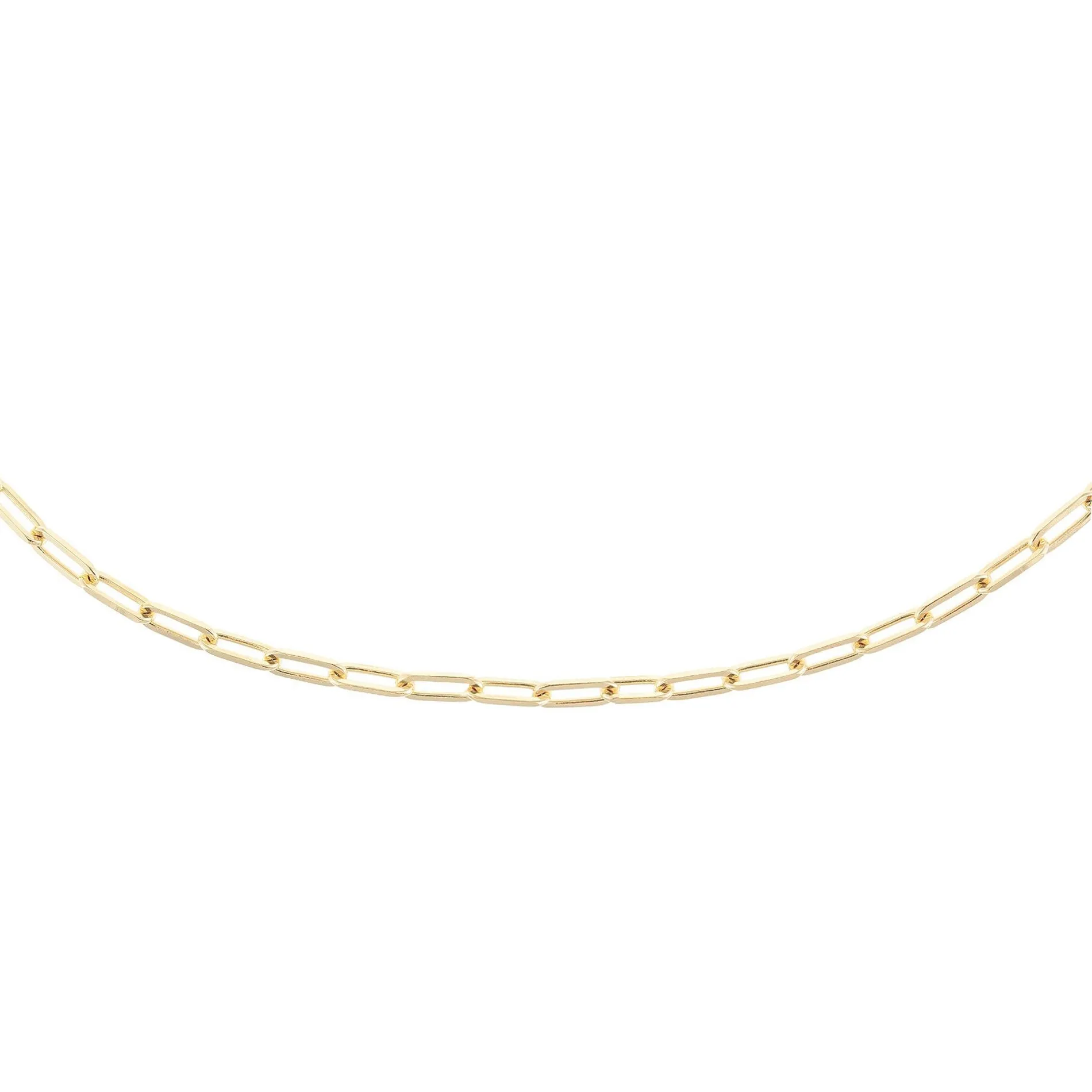 Medium Paperclip Chain Necklace 14K sold by Adina Eden's