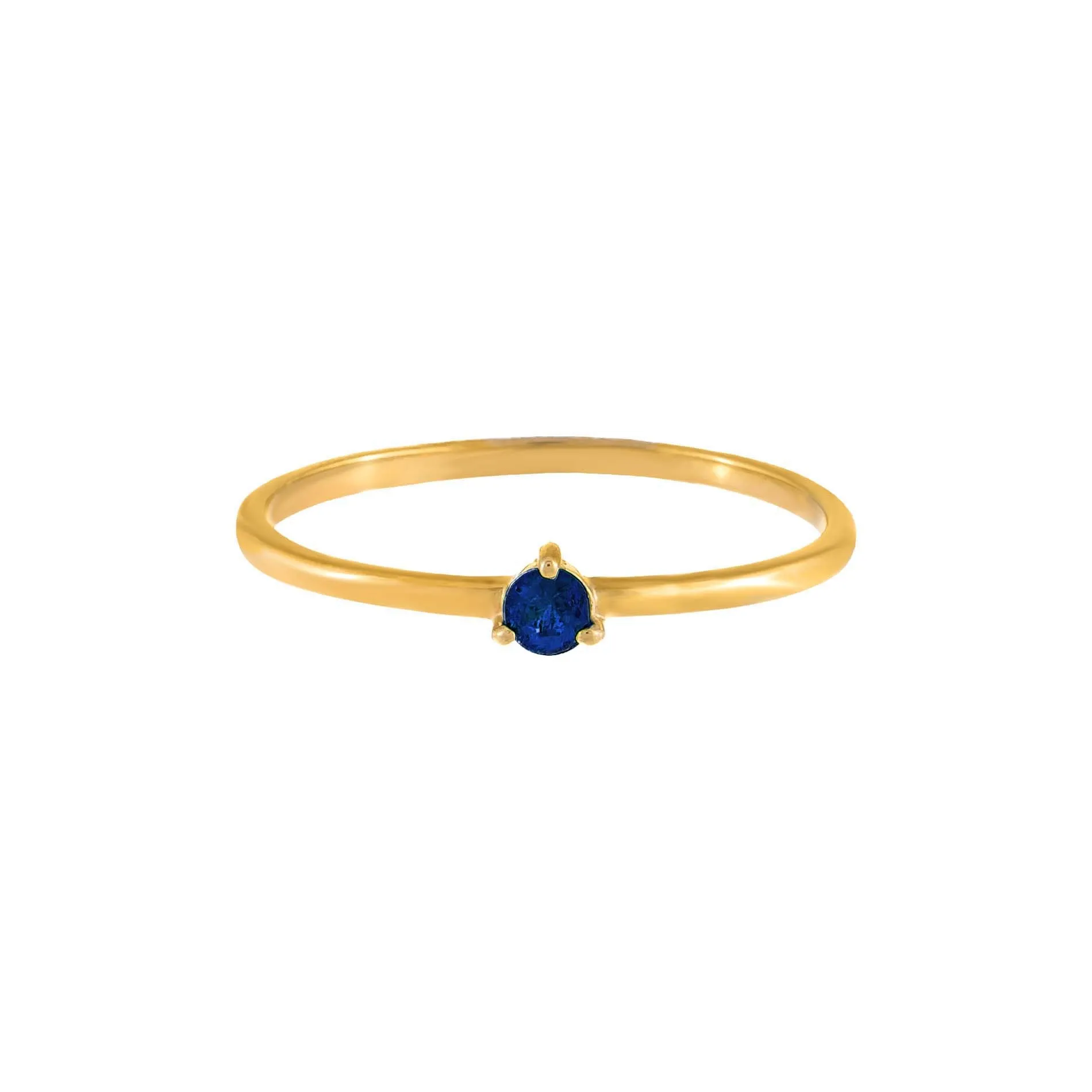 Diamond Tiny Colored Stone Ring 14K sold by Adina Eden's product image thumbnail 4