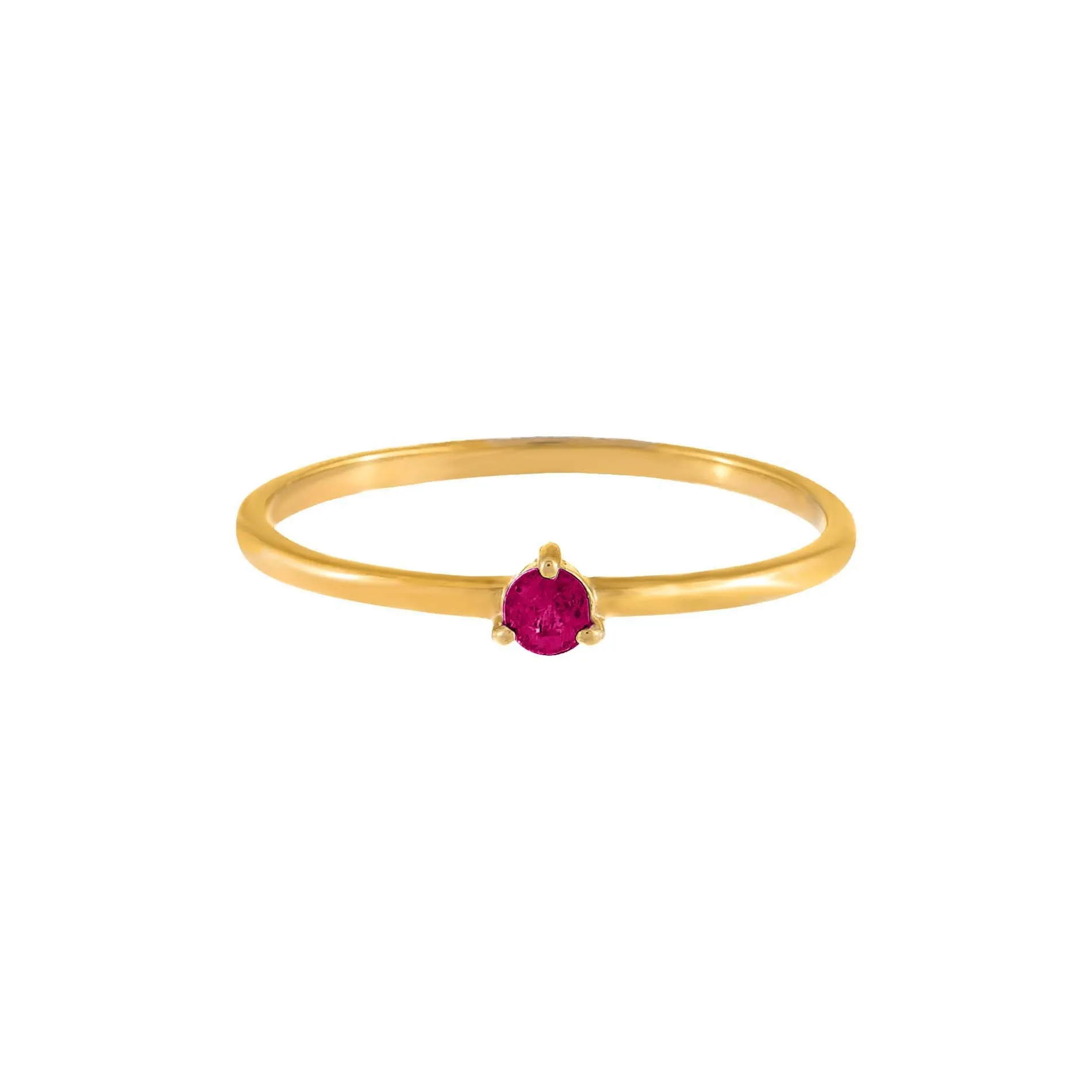 Diamond Tiny Colored Stone Ring 14K sold by Adina Eden's product image thumbnail 2