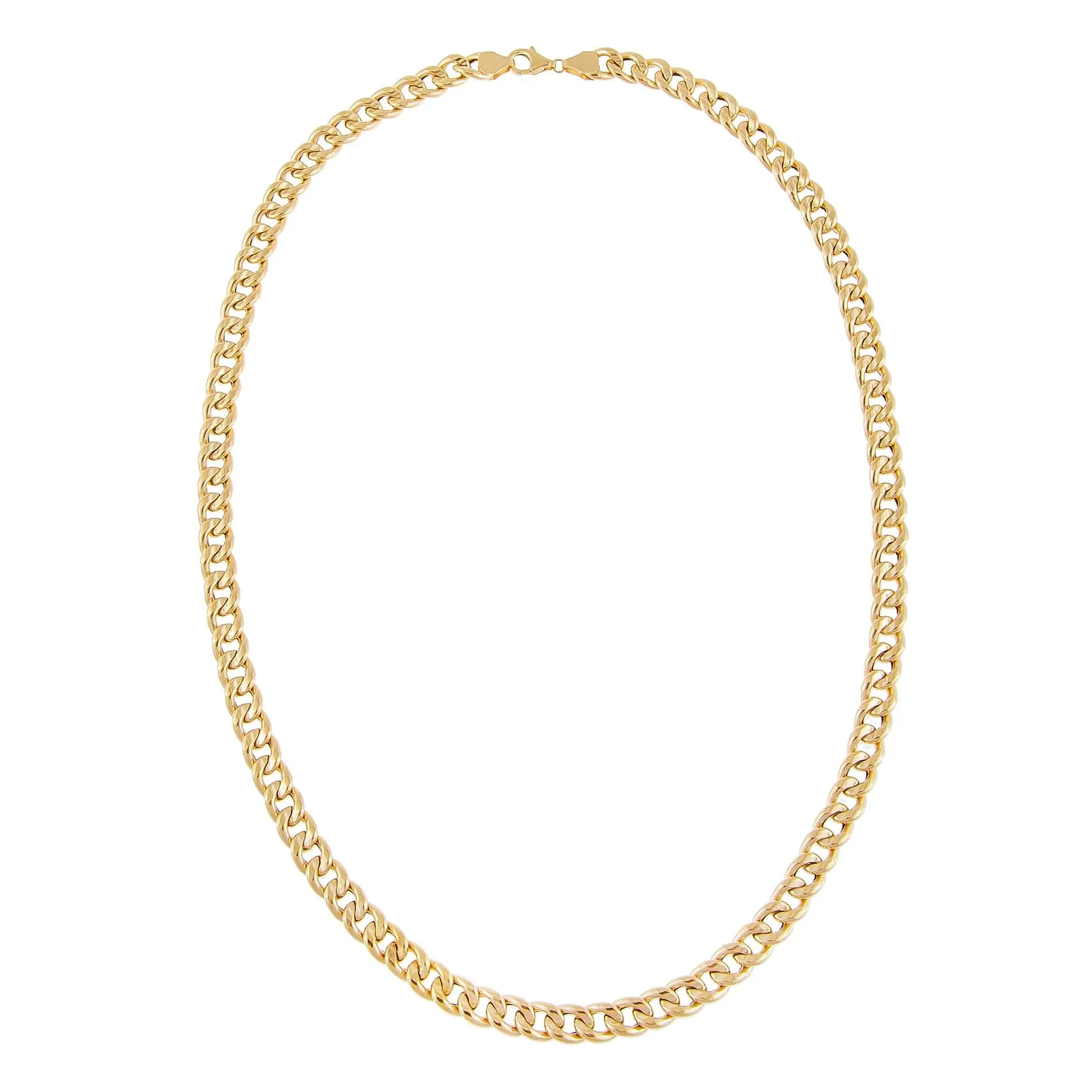 Hollow Round Cuban Necklace 14K sold by Adina Eden's product image thumbnail 3