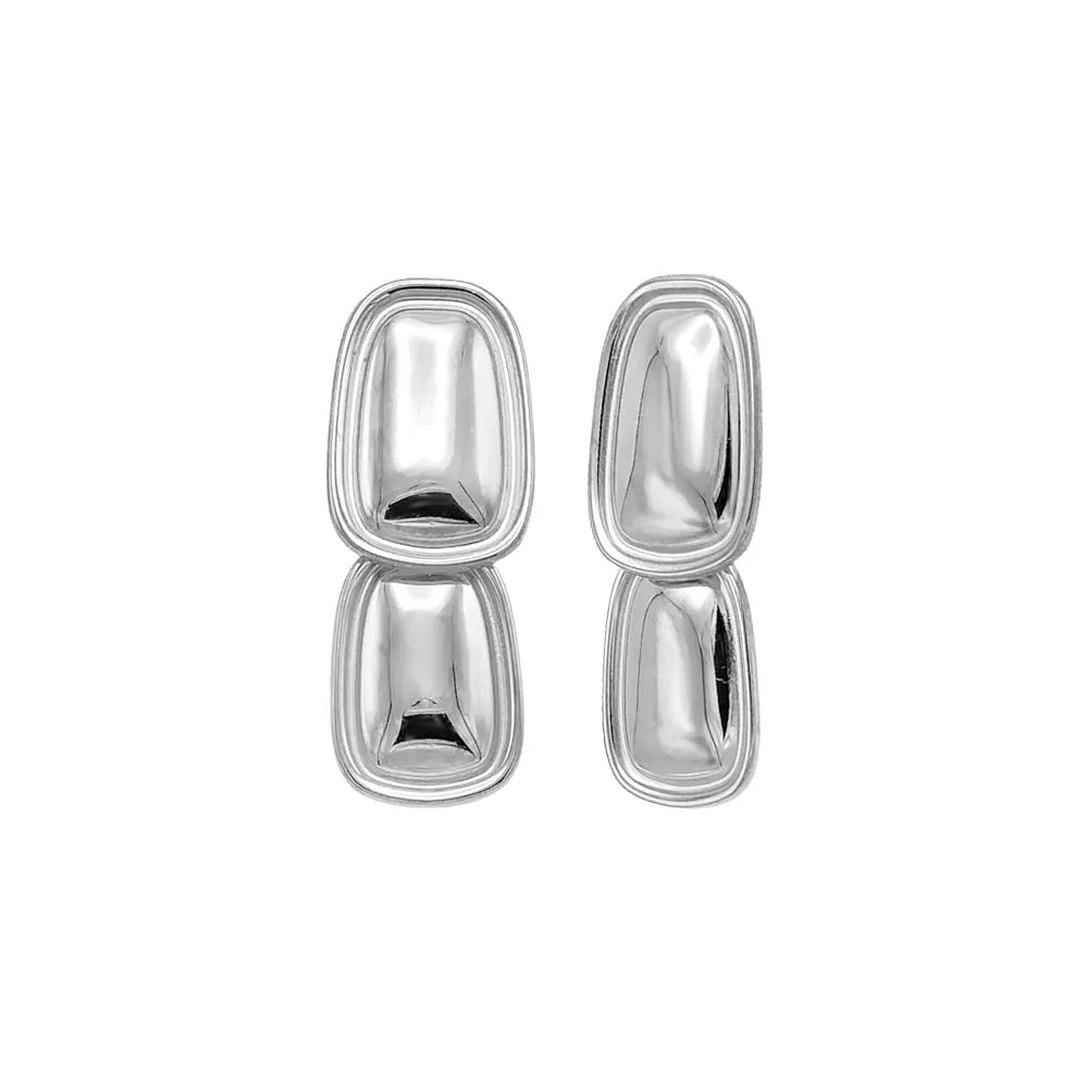 Double Graduated Statement Drop Stud Earring sold by Adina Eden's product image thumbnail 2