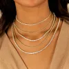 Classic Thin Tennis Necklace sold by Adina Eden's