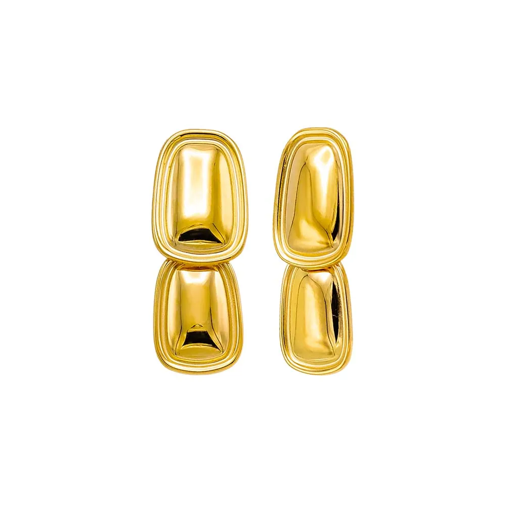 Double Graduated Statement Drop Stud Earring sold by Adina Eden's