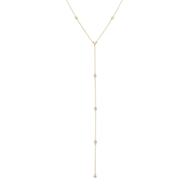 Diamond By The Yard Lariat 14K sold by Adina Eden's