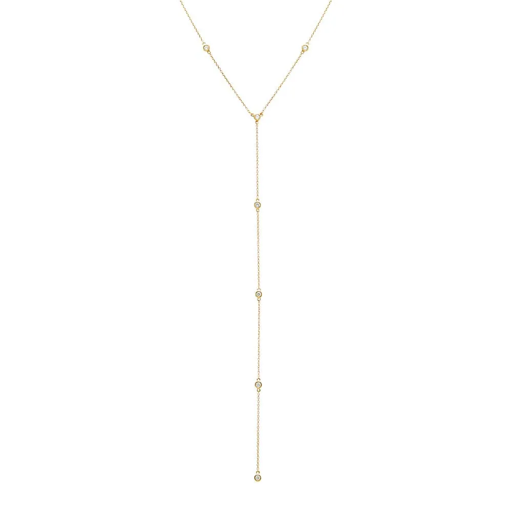 Diamond By The Yard Lariat 14K sold by Adina Eden's
