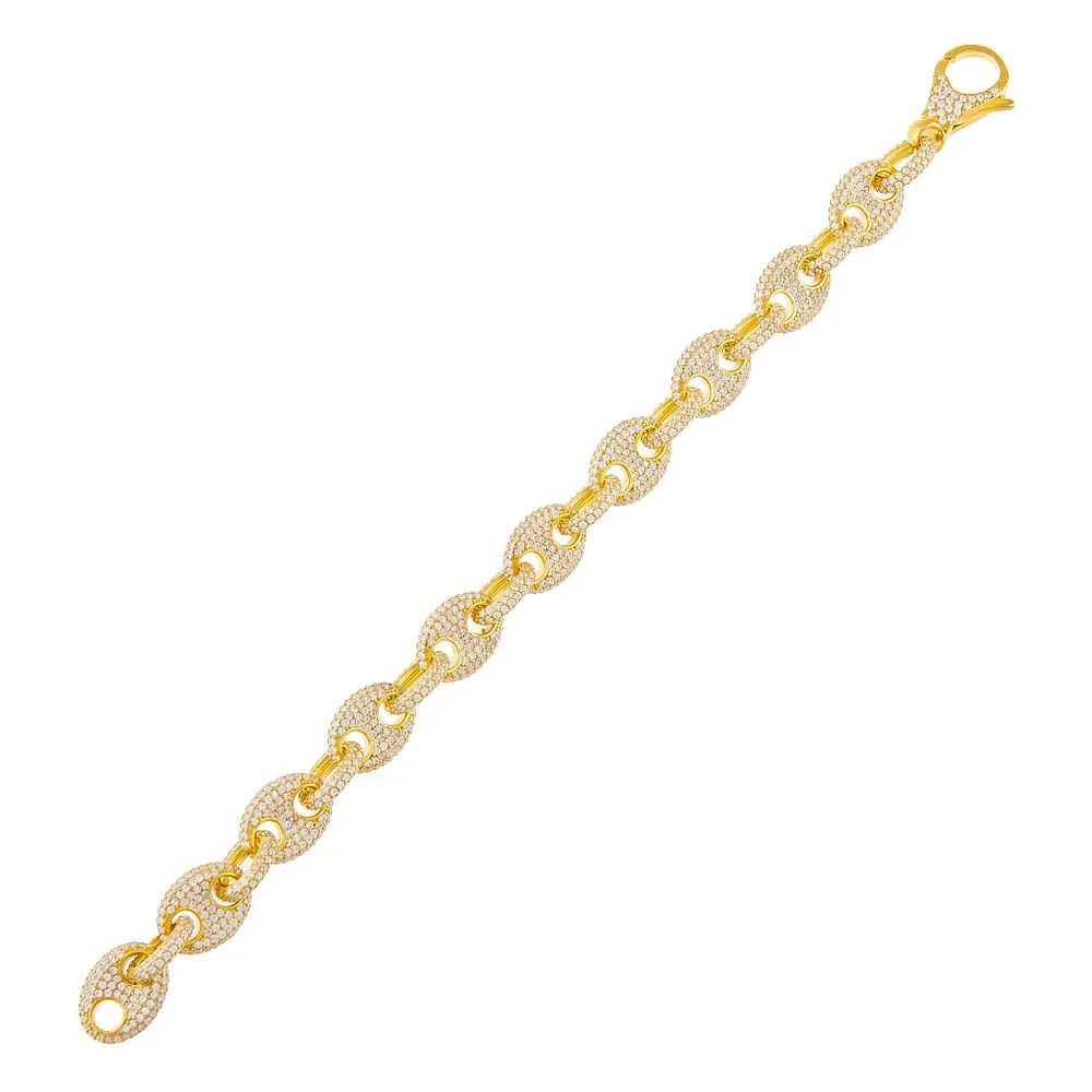 Full Pavé Mariner Chain Bracelet sold by Adina Eden's