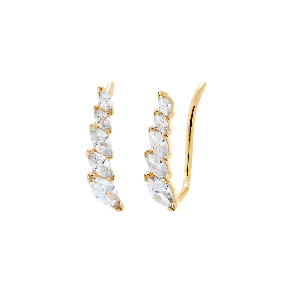 CZ Multi Marquise Ear Climber sold by Adina Eden's product image thumbnail 3