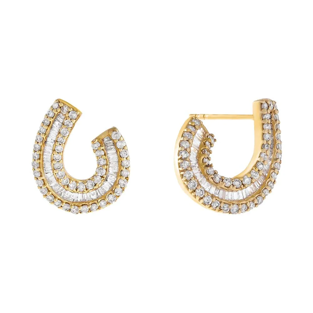 Baguette x Round Diamond Wrap illusion sold by Adina Eden's