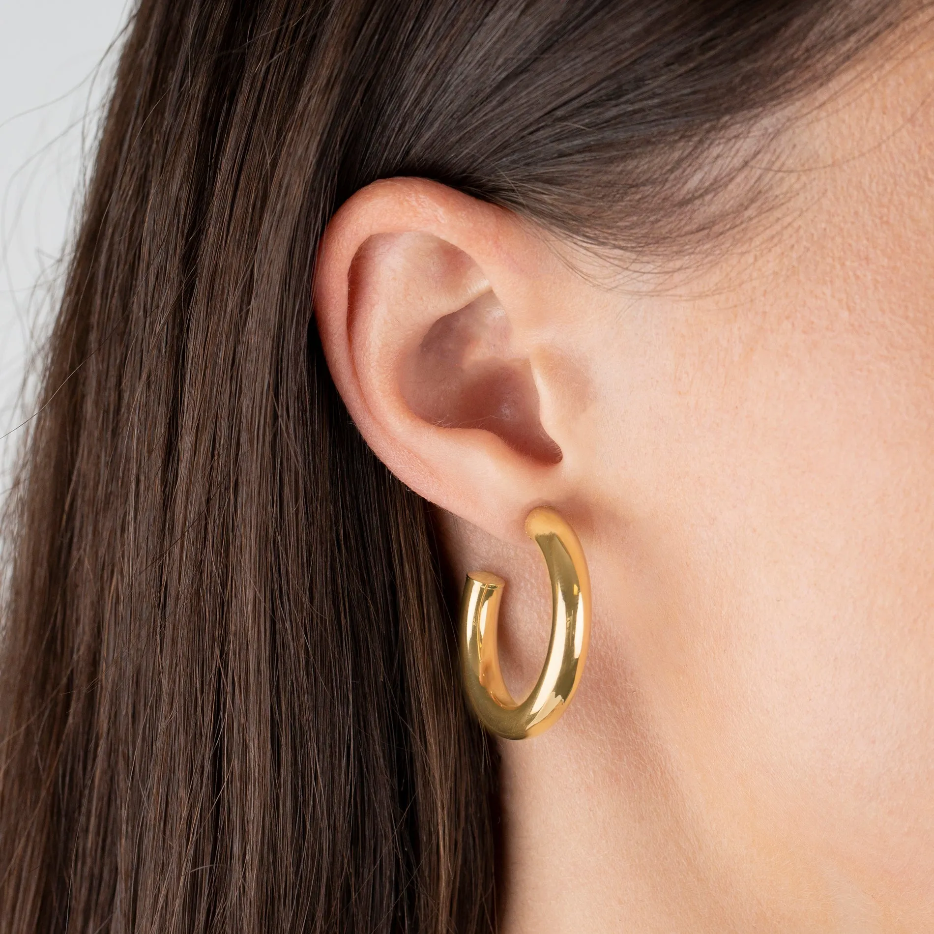 Tubular Hoop Earring sold by Adina Eden's product image thumbnail 2