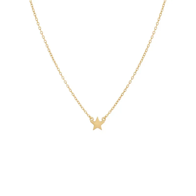 Mini Solid Star Necklace sold by Adina Eden's