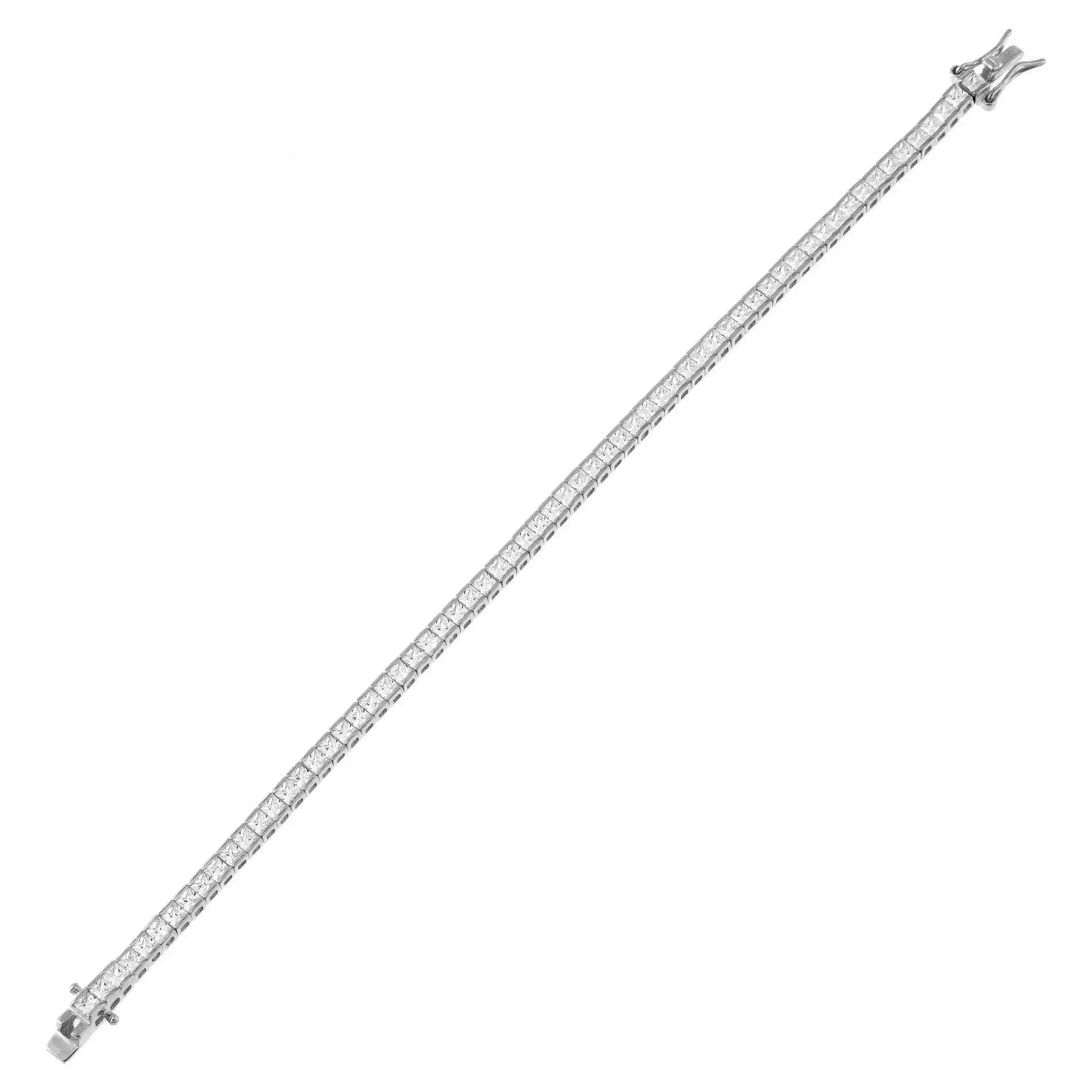 Princess Cut Tennis Bracelet sold by Adina Eden's product image thumbnail 3
