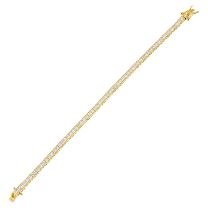 Princess Cut Tennis Bracelet sold by Adina Eden's