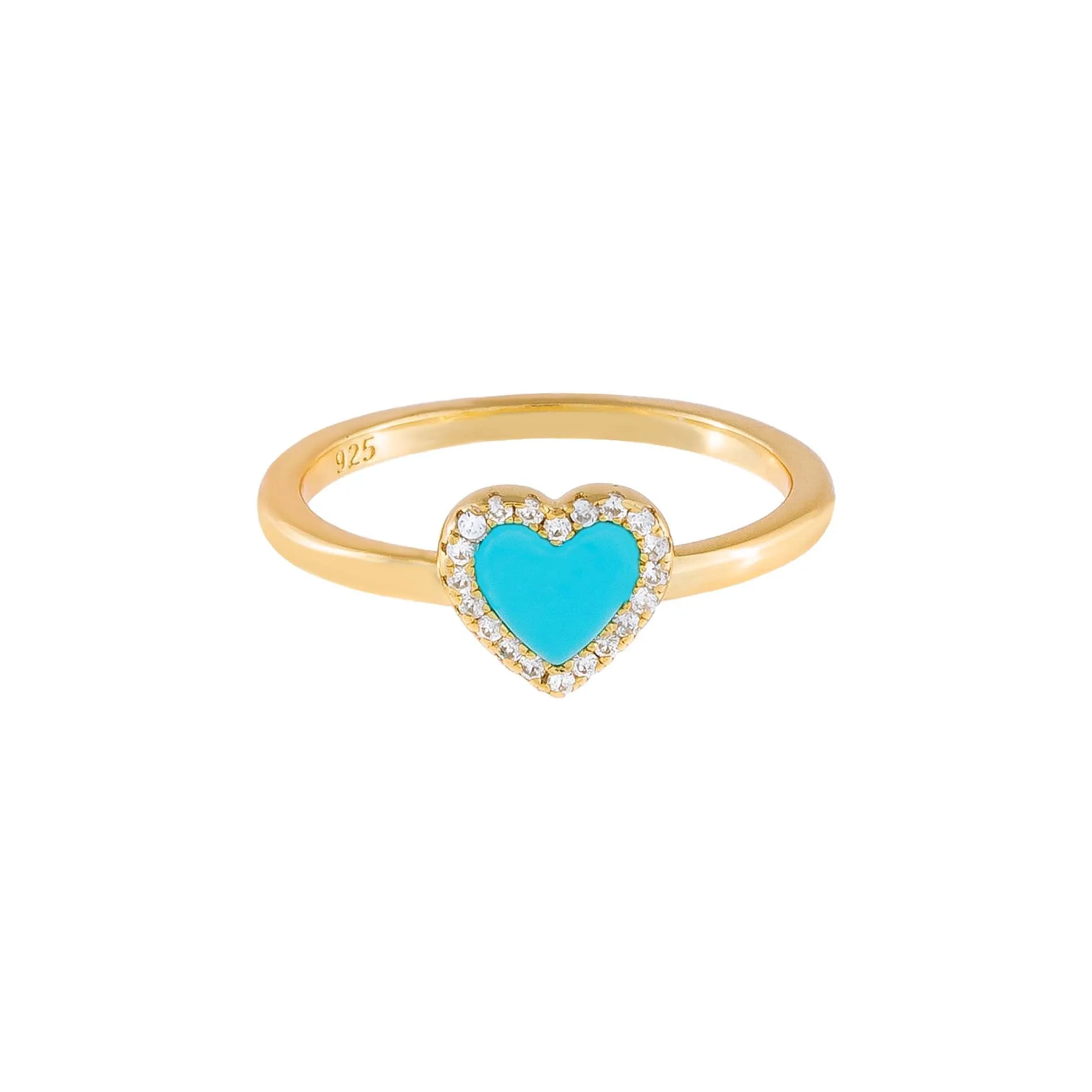 CZ Mini Heart Ring sold by Adina Eden's product image thumbnail 4