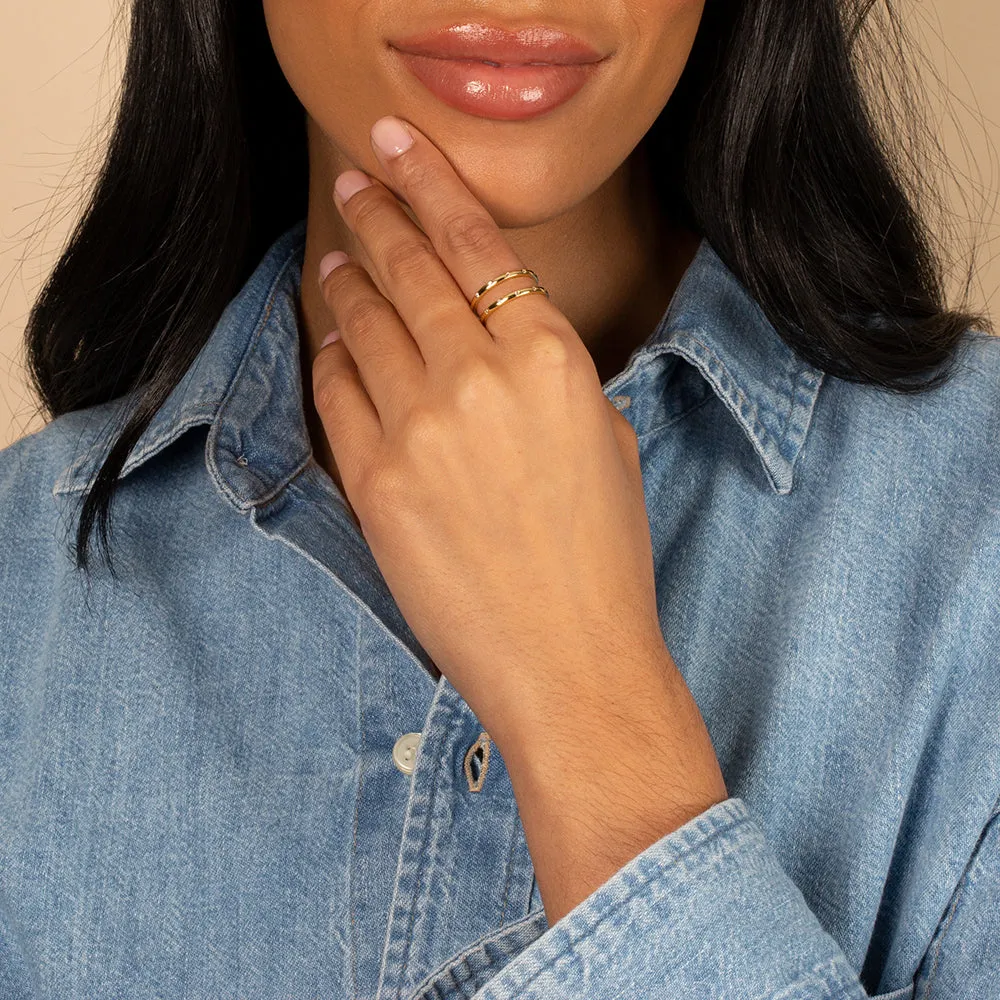 Thin Scattered CZ Eternity Ring sold by Adina Eden's product image thumbnail 2