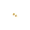 Solid Beaded Trio Cluster Threaded Stud Earring 14K sold by Adina Eden's