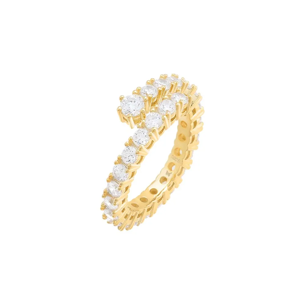 Solitaire Open Adjustable Eternity Ring sold by Adina Eden's