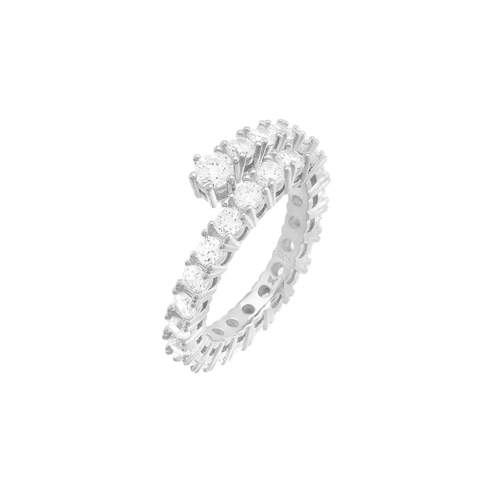 Solitaire Open Adjustable Eternity Ring sold by Adina Eden's product image thumbnail 2
