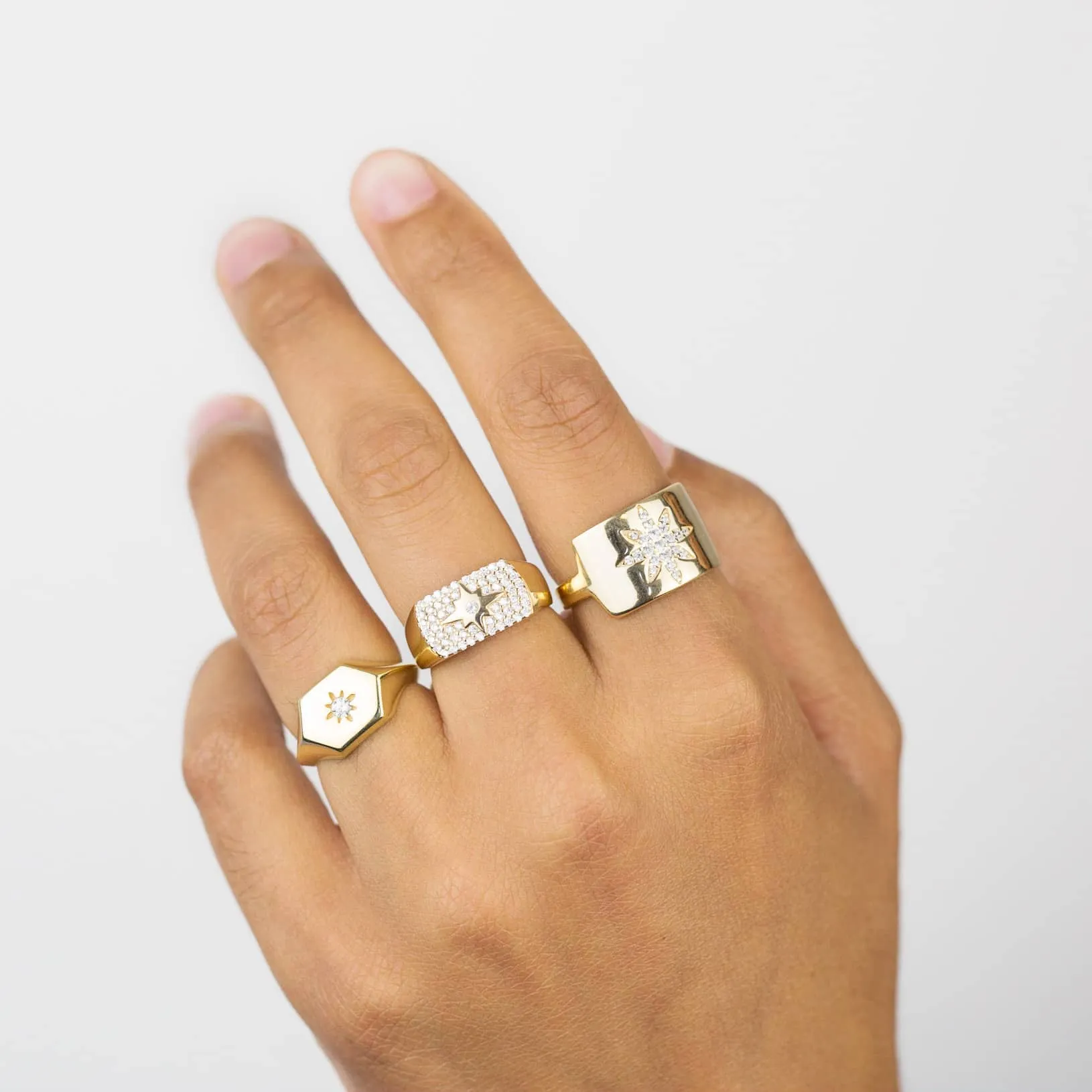 Pavé Starburst Ring sold by Adina Eden's product image thumbnail 2