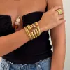 Pave Wide Snake Open Claw Bangle Bracelet sold by Adina Eden's