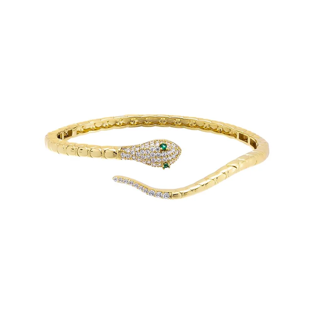 Pave Snake Bangle sold by Adina Eden's