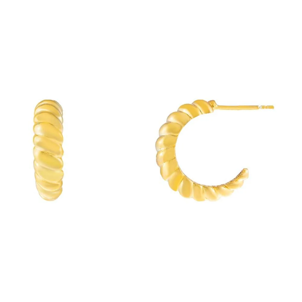 Braided Hoop Earring sold by Adina Eden's