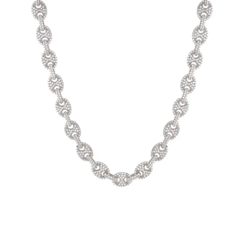 Full Pavé Mariner Chain Necklace sold by Adina Eden's