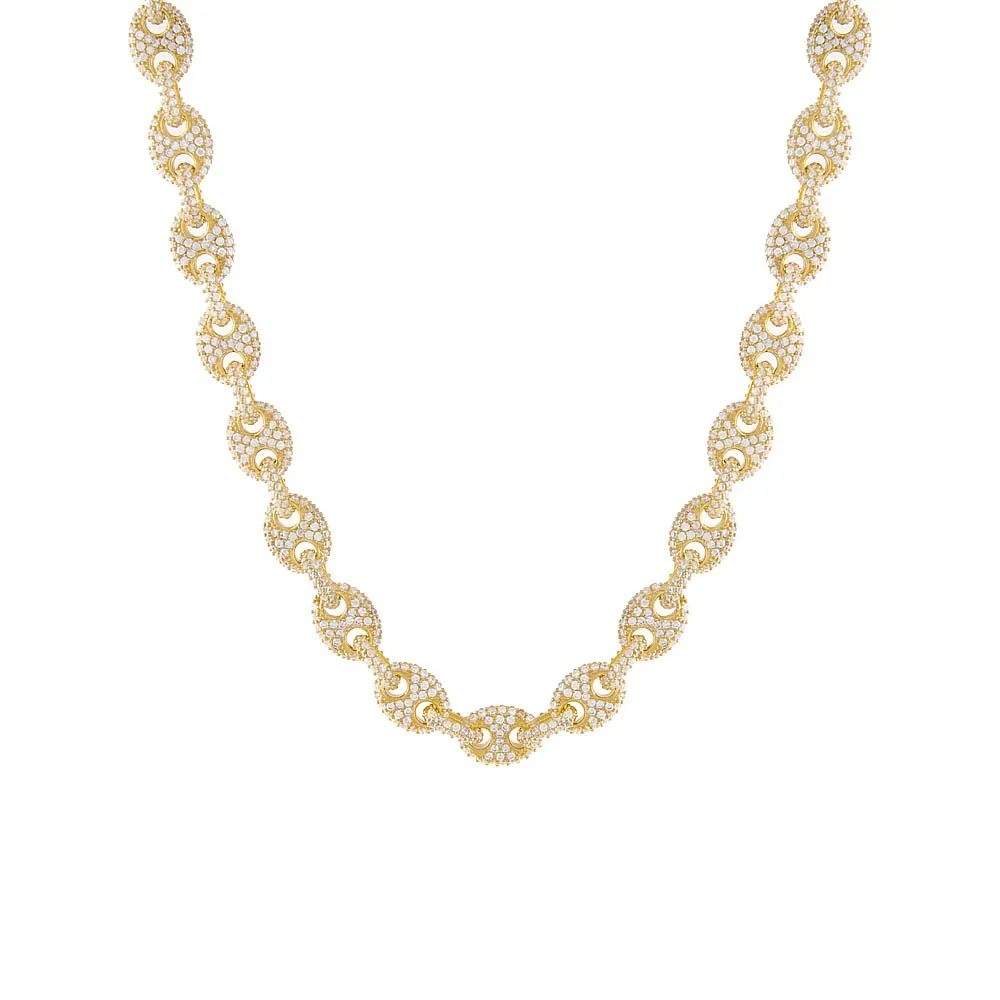 Full Pavé Mariner Chain Necklace sold by Adina Eden's product image thumbnail 2