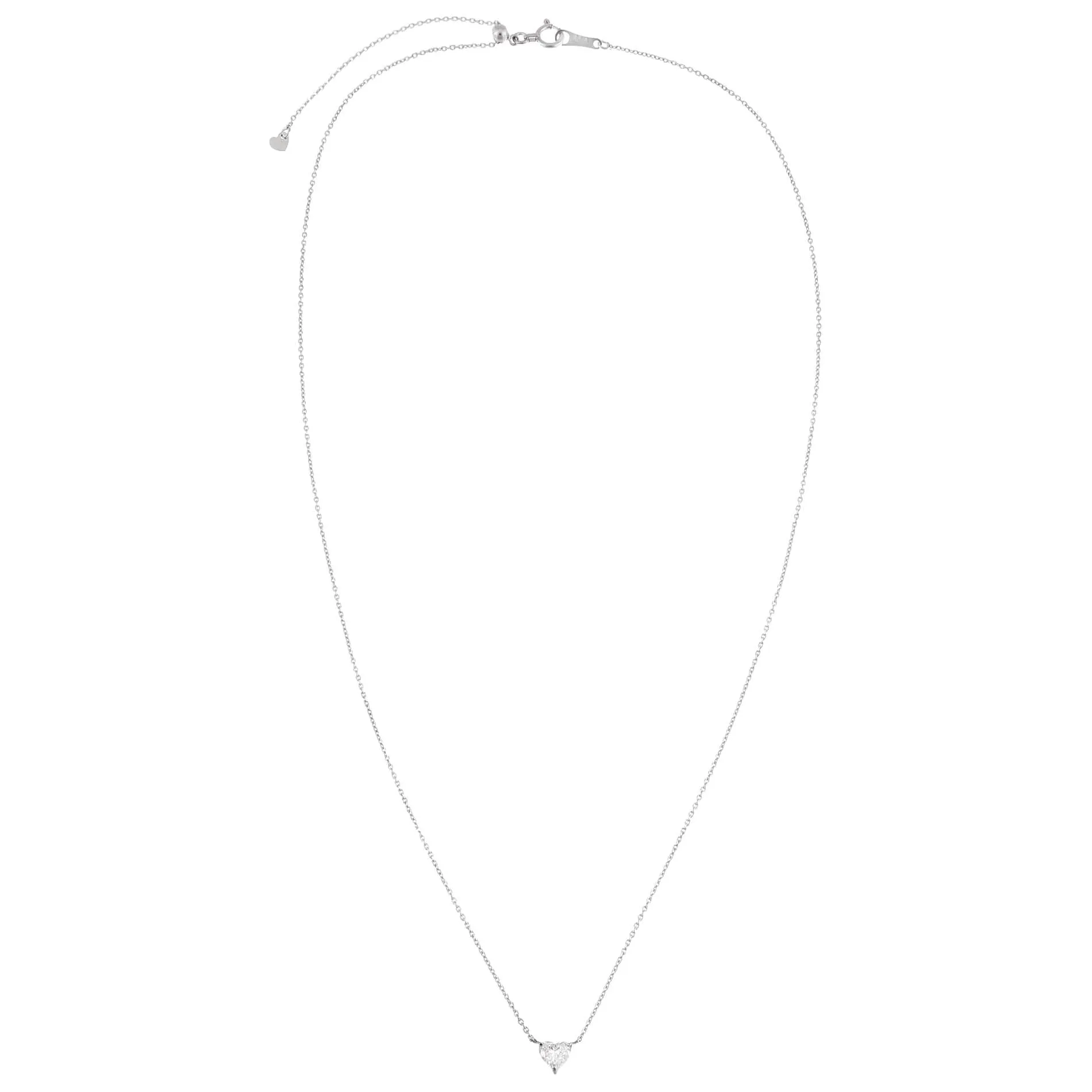 Diamond Mini Heart Necklace 14K sold by Adina Eden's product image thumbnail 2