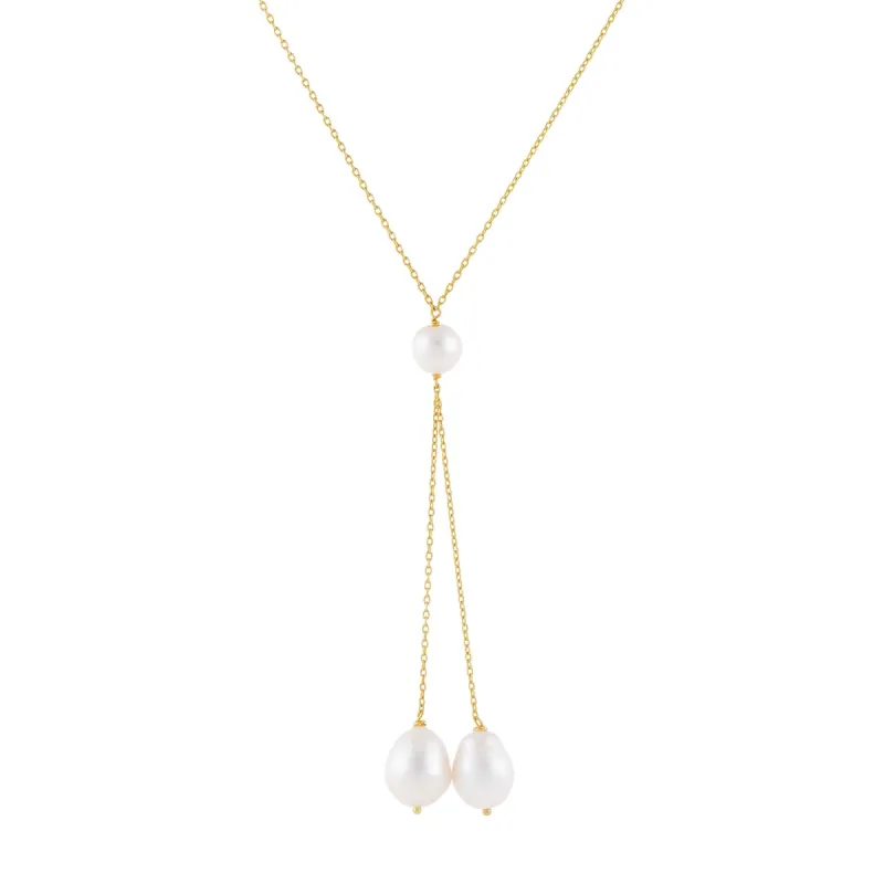 Pearl Dangling Lariat sold by Adina Eden's