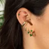Pavé Colored Mini Huggie Earring sold by Adina Eden's