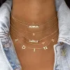 Dangling Block Name Necklace sold by Adina Eden's