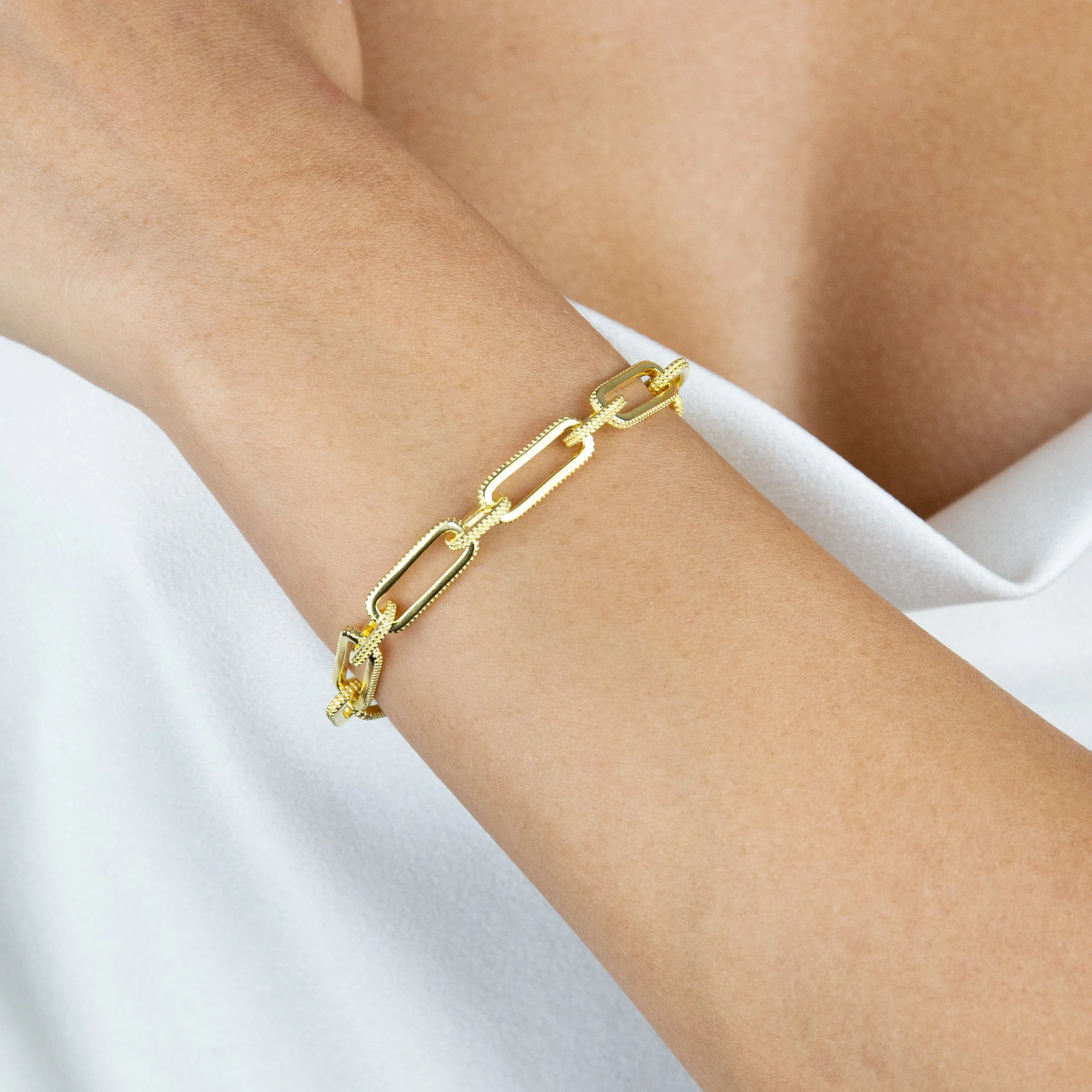 Beaded Chunky Link Bracelet sold by Adina Eden's product image thumbnail 2