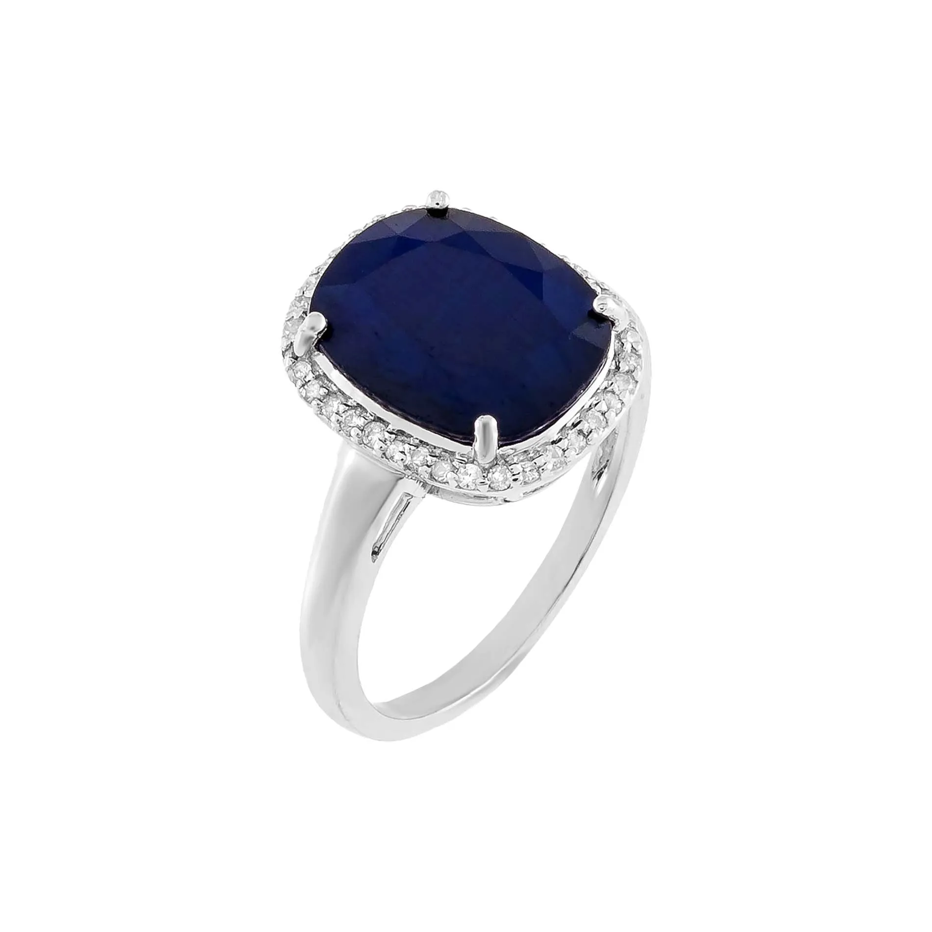 Diamond X Sapphire Ring 14K sold by Adina Eden's