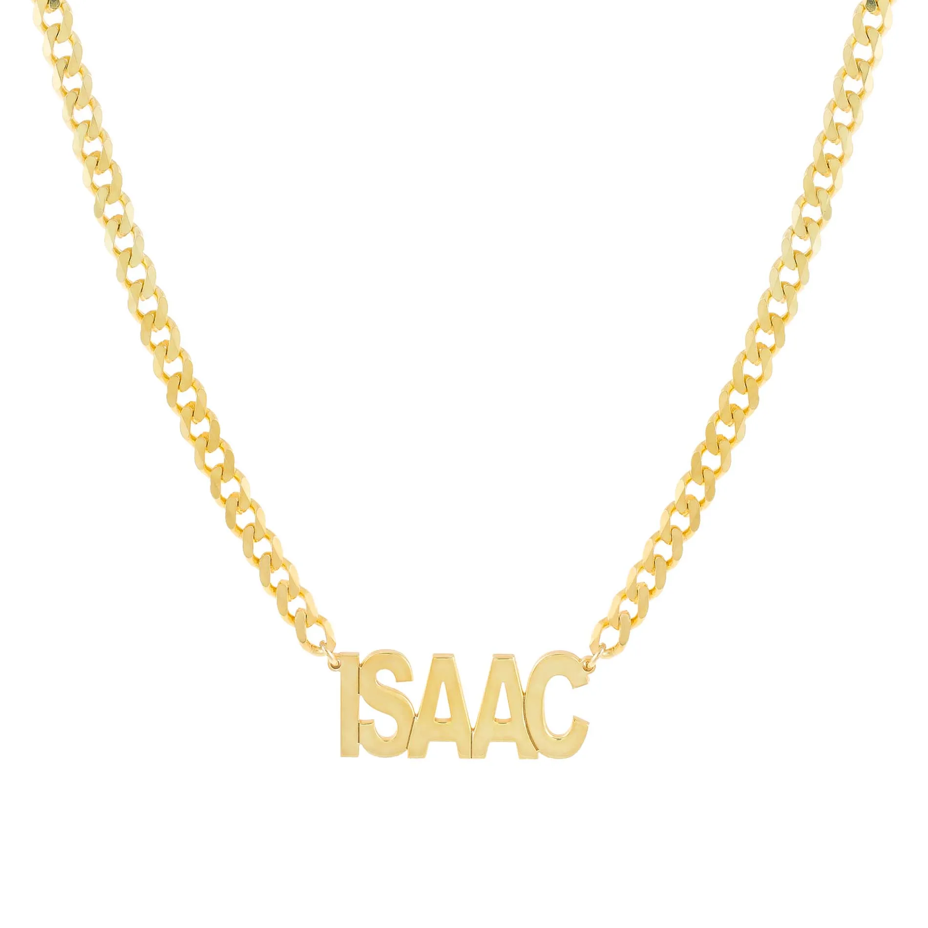 Men's Nameplate Necklace sold by Adina Eden's